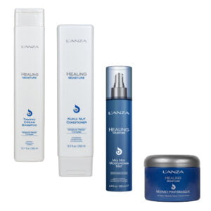 Lanza Moisture SET: shampoo + conditioner + leave-in + masker